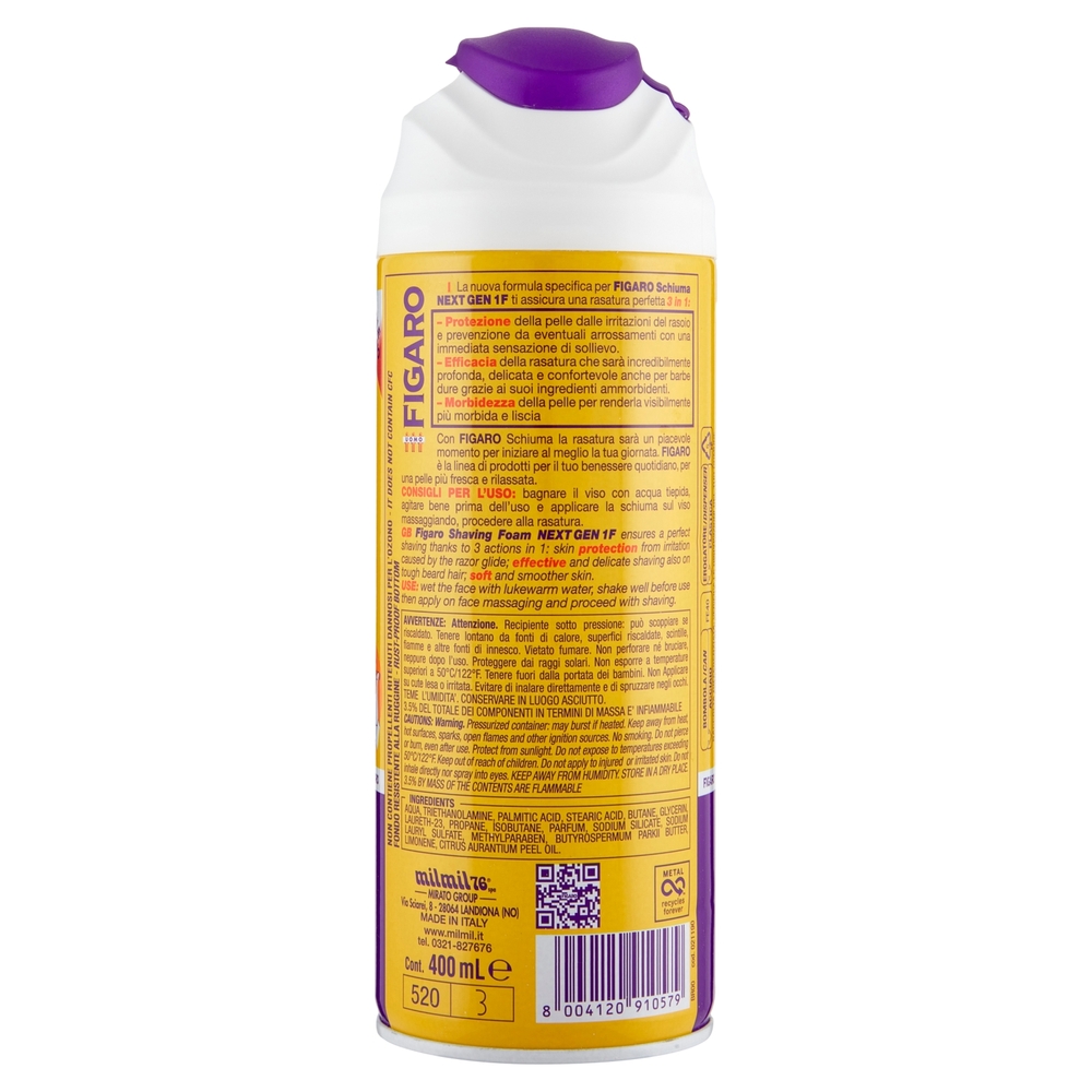 Figaro Uomo Schiuma da Barba 400 mL